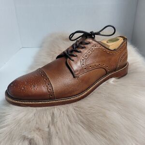 Alston Grey Brown Oxford  Captoe Brogues shoe